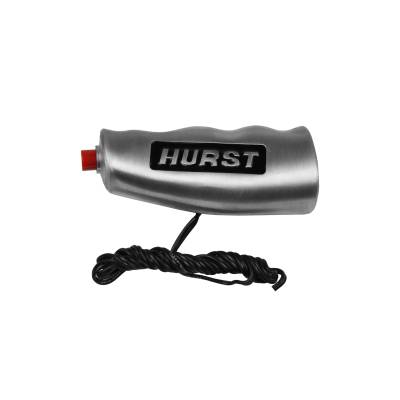 Hurst - Hurst 1530010 Universal T-handle Shift Knob w/Button Brushed Aluminum