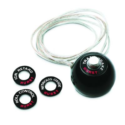 Hurst - Hurst 1630050 Black Classic Round Shift Knob w/Switch 7/16-20 12V