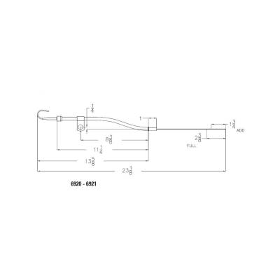 Mr Gasket - Mr Gasket 6921 Oil Dipstick & Tube Chrome Plated