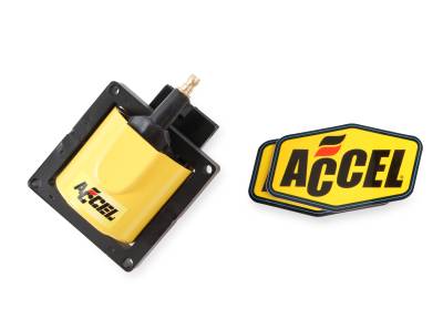 ACCEL - ACCEL 140012 SuperCoil Ignition Coil for 84-98 Ford EEC-IV Yellow