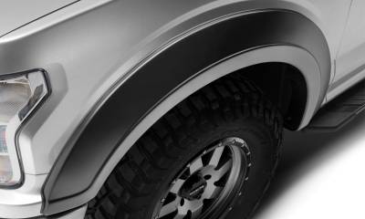 Bushwacker - Bushwacker Extend-a-Fender Front Fender Flares Black Ford F150 20061-02