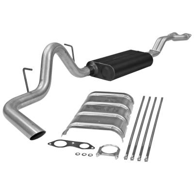 Flowmaster - Flowmaster 17166 Force II Kit Cat-Back Exhaust System Aluminized Chevy GMC 5.7
