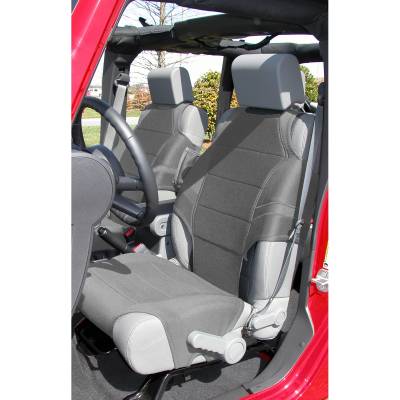 Rugged Ridge - Rugged Ridge 13235.32 Neoprene Seat Protector Vests Gray for Jeep Wrangler