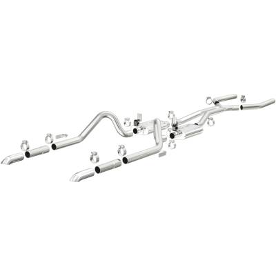 MagnaFlow Exhaust Products - MagnaFlow 15815 Street Series Stainless Xmember-Back System for 64-66 Mustang