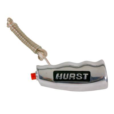 Hurst - Hurst 1530011 Polished Aluminum Universal T-Handle Manual Shift Knob w/Button