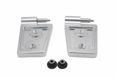 Royal Hooks - Royal Hooks Billet Aluminum Hood Hinges Raw for Jeep Wrangler JK RHO-12013-RW