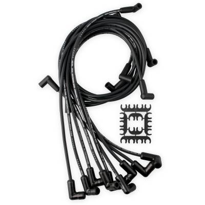ACCEL - ACCEL 9018CK Plug Wire Set for 75-86 Chevy SB HEI Under Valve Cover Black