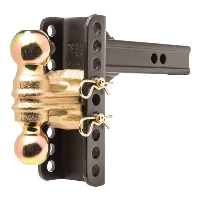 Husky Towing - Husky Towing 2" Dual-Ball Adjustable 6" Drop Trailer Hitch Ball Mount 33104