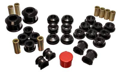 Energy Suspension - Energy Suspension 16.18111G Hyper-Flex Bushing Kit Black 02-04 Acura RSX