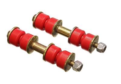 Energy Suspension - Energy Suspension 9.8122R Sway Bar End Link Kit Front Polyurethane Red