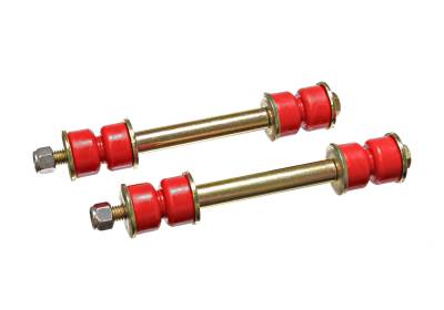 Energy Suspension - Energy Suspension 9.8118R Sway Bar End Link Kit Front Polyurethane Red