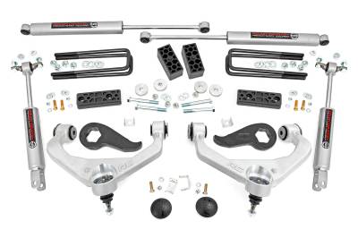Rough Country Suspension Systems - Rough Country 3" Suspension Lift Kit 20-24 Silverado/Sierra 3500HD 95630