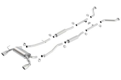 Borla - Borla 140045 True Dual Cat-Back System for 350Z