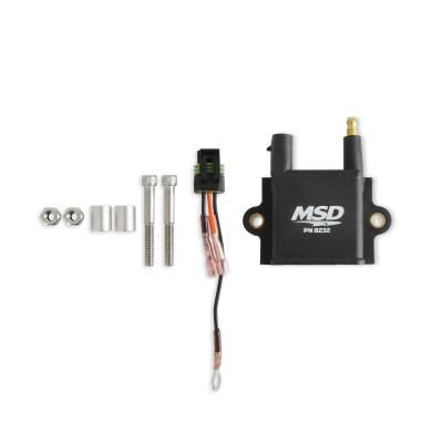 MSD - MSD Ignition 8232 Blaster Ignition Coil Single Tower CPC Black Individual