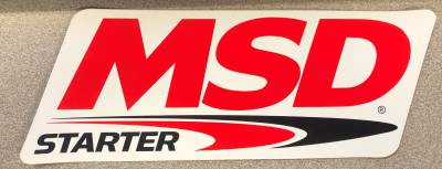 MSD - MSD Ignition 9291 Advertising Exterior Decal Starter