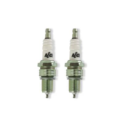 ACCEL - ACCEL Y2410P Platinum Motorcycle Spark Plug .040" Gap 2Pc
