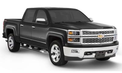 Bushwacker - Bushwacker OE-Style Front/Rear Fender Flares Black Silverado Pickups 40956-34