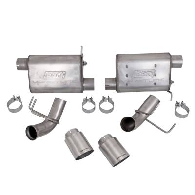 BBK Performance Parts - BBK Performance Axle-Back Exhaust System-Stainless 11-14 Mustang GT 41015