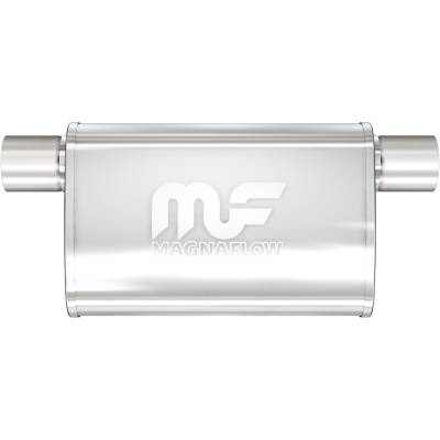 MagnaFlow Exhaust Products - MagnaFlow 14377 Straight-Through Muffler 2.5" Offset Same Side 4x14x9 Body