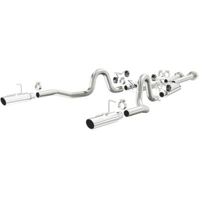 MagnaFlow Exhaust Products - MagnaFlow 15638 Street Series Stainless Cat-Back System for 1994-98 Ford Mustang