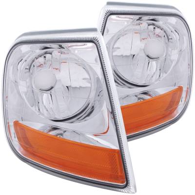 Anzo USA - Anzo USA 521026 Clear Lens Corner Lights for Harley Davidson F150/Expedition