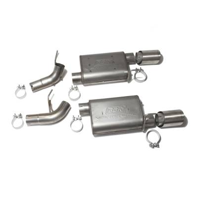 BBK Performance Parts - BBK Performance Axle-Back Exhaust System-Stainless 05-10 Mustang GT 41005