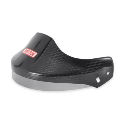 Simpson Safety - Simpson Safety PEAKDRB Peak Visor for Devil Ray Helmet XS-M Carbon Fiber