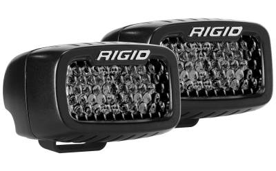 Rigid Industries - Rigid Industries SR-M Midnight Series Pro LED Fog Lights Spot 902513BLK
