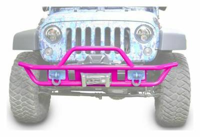 Steinjager - Steinjager Front Off Road Tube Bumper-Hot Pink for Jeep JK J0048135