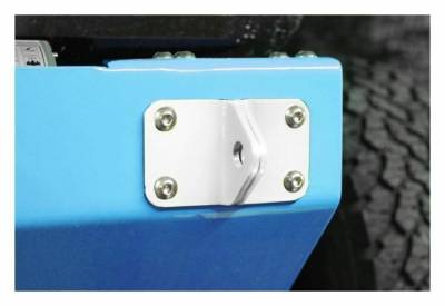 Steinjager - Steinjager Front/Rear Bumper D-Ring Mounts-White for Wrangler JK J0045340