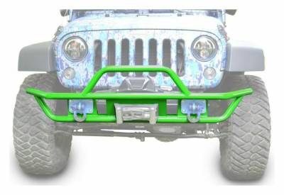 Steinjager - Steinjager Front Off Road Tube Bumper-Neon Green for Jeep JK J0048125