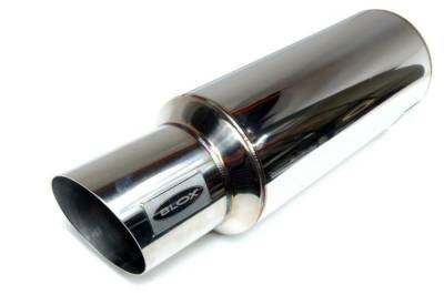 BLOX - BLOX Racing BXEX-00104 Stainless Steel Universal Mini Race Muffler