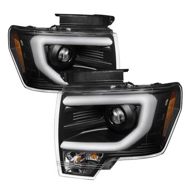 Spyder Auto - Spyder Auto DRL Projector Headlights Black/Clear 09-14 Ford F150 5077592