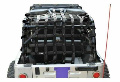 Steinjager - Steinjager Rear Teddy Top Cargo Net Black for 03-06 Wrangler LJ J0047376