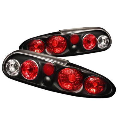 Spyder Auto - Spyder Auto 5001191 Black/Clear Euro Style Taillights