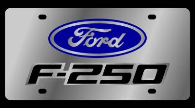 Eurosport Daytona - Eurosport Daytona 1506N-1 Stainless License Plate Ford F250 Logo