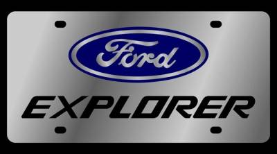 Eurosport Daytona - Eurosport Daytona 1510-1 Stainless License Plate Ford Explorer Logo