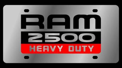 Eurosport Daytona - Eurosport Daytona 1484-1 Stainless License Plate Ram 2500 HD Logo for Dodge