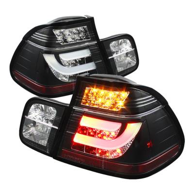 Spyder Auto - Spyder Auto 5037695 Black/Clear LED Taillights