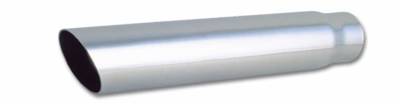 Vibrant Performance - Vibrant 1551 3" Round Stainless Steel Tip Angle Cut 2.5" Inlet 18" Long