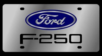 Eurosport Daytona - Eurosport Daytona 1506-1 Stainless License Plate Ford F250 Logo