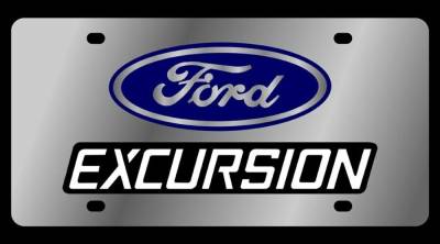 Eurosport Daytona - Eurosport Daytona 1513-1 Stainless License Plate Ford Excursion Logo
