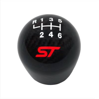Ford Performance Parts - Ford Racing M-7213-FSTCF 6-Speed Carbon Fiber/Black Shifter Knob for 13-17 Focus
