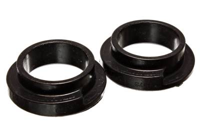 Energy Suspension - Energy Suspension 9.6119G Coil Spring Isolator Set Rear Polyurethane Black