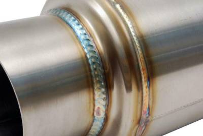 BLOX - BLOX Racing BXEX-00103 Stainless Steel Universal Mini Race Muffler