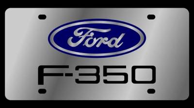 Eurosport Daytona - Eurosport Daytona 1507-1 Stainless License Plate Ford F350 Logo
