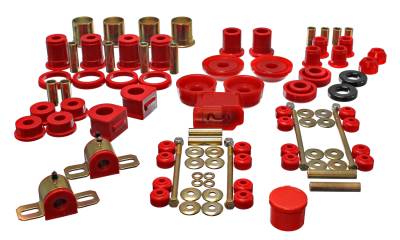 Energy Suspension - Energy Suspension 3.18130R Hyper-Flex Master Bushing Kit Red