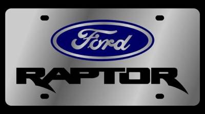 Eurosport Daytona - Eurosport Daytona 1594-1 Stainless License Plate Ford Raptor Logo