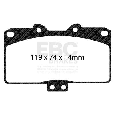 EBC Brakes - EBC Brakes DP31097C Redstuff Ceramic Low Dust Brake Pads for 3000GT Stealth