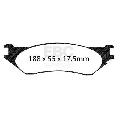 EBC Brakes - EBC Brakes DP41267R Yellowstuff Street & Track Brake Pads